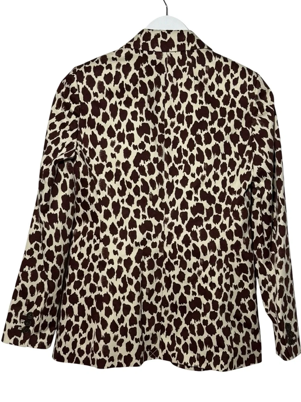 J. Crew Bi Stretch Parke Blazer Giraffe Animal Print NWT Size 0